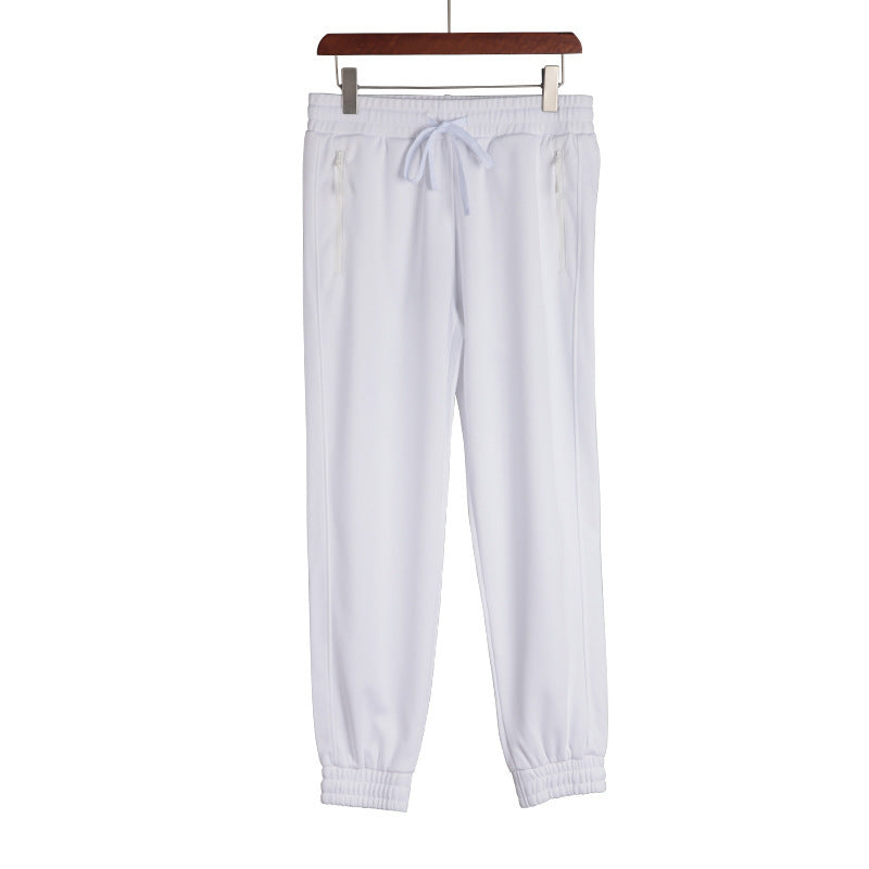 Men's Quick-Dry Baggy Leisure Pants in Black for Autumn Running