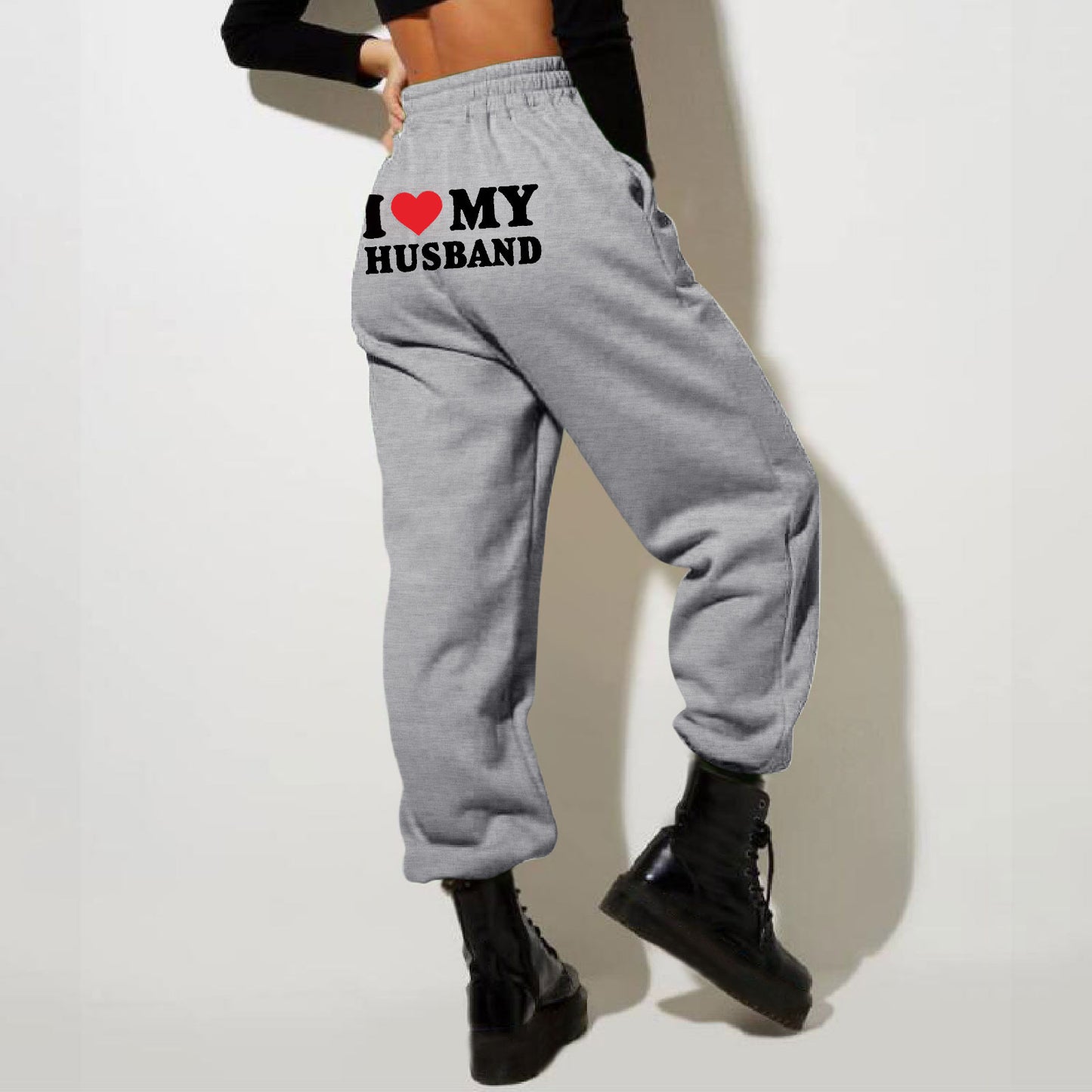 Unisex Printed Fleece Casual Sweatpants in Multiple Colors