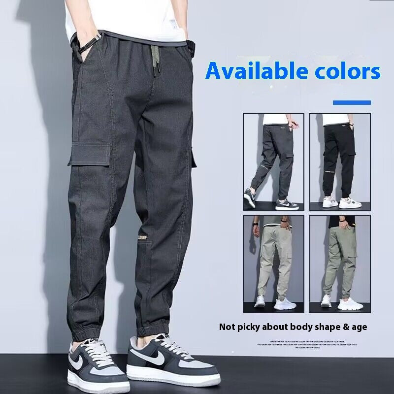 Men's Casual Harem Overalls - Stylish, Comfortable, Sporty apparels for men. Sizes M to 5XL. No-fly front, drawstring waist. Trendy and versatile fashion.