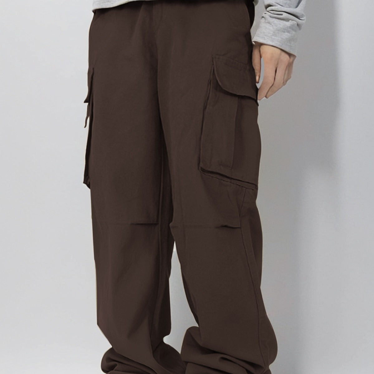 Versatile 3D Pocket Overalls in Various Colors | Loose Lace-Up Casual Pants