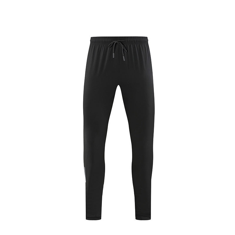 Breathable Men's Woven Sports Trousers in Classic Black - Quick-Drying Nylon - Ideal for Casual or Fitness Activities