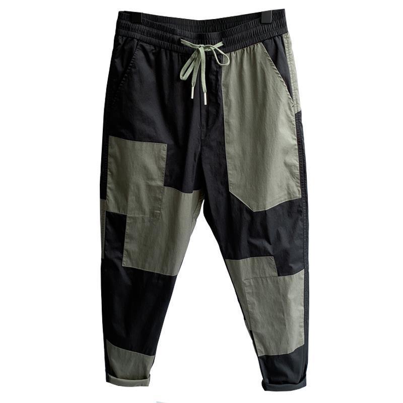 Classic Men's Cargo Pants in Loose Fit style and high-quality cotton fabric, ankle bandage detail - versatile for all seasons - M to 4XL sizes - Comfortable & Fashionable.