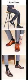 Women's professional Oxford flats in genuine leather with tailored fit
