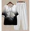 Season transitional clothing with a beautiful floral design.