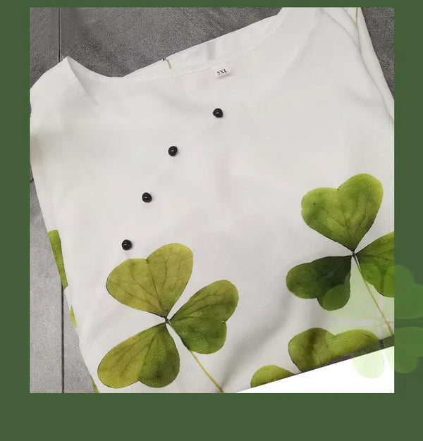 Flowy floral top with elastic waist pants for comfort and style.