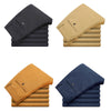 Premium Cotton Stretch Men's Casual Pants in classic colors, featuring a straight-leg design and comfortable spandex blend.