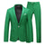 Slim Fit Men's Suit Set with jacket and trousers for formal events, available in white, red, and pink, crafted from polyester