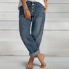 Women's vintage-inspired wide leg jeans with high waist and relaxed boyfriend fit