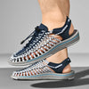 Lightweight men's sandals with handcrafted woven design and breathable comfort