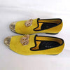 Elegant Gold Toe Velvet Loafers for Men
