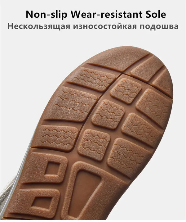 Breathable slip-on sandals for men with handcrafted woven upper and flat heel