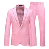 Slim Fit Men's Suit Set - Jacket & Trousers for Formal Events