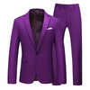Slim Fit Men's Suit Set with jacket and trousers for formal events, available in white, red, pink, and more colors.