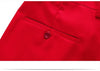 Slim Fit Men's Suit Set in white, red, and pink, perfect for weddings and formal events, featuring a single-breasted jacket.
