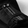 Side view of the coat highlighting the full sleeves and elegant silhouette.