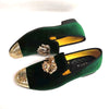 Elegant gold toe loafers for men, designed for all-day wear.
