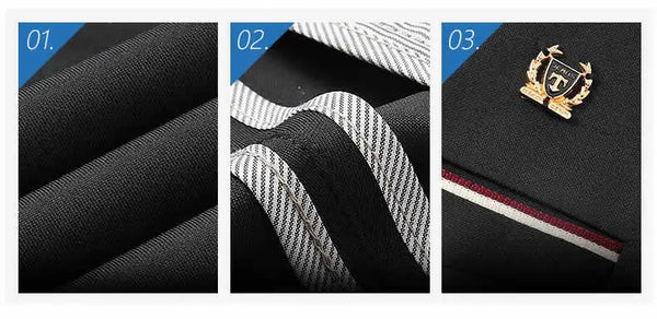 Elegant Men's Slim Fit Dress Pants in solid black, perfect for formal attire and everyday office wear, made from durable poly