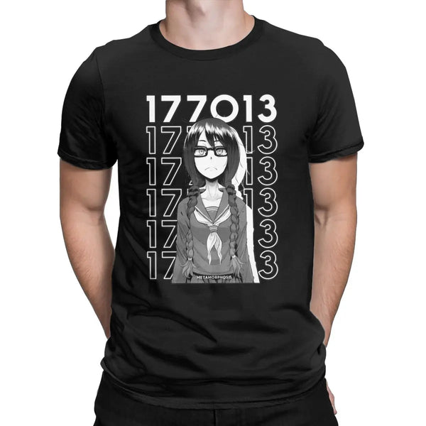 Manga Majesty Tee in black, 100% cotton, featuring vibrant manga-inspired graphics.