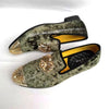 Elegant Gold Toe Velvet Loafers for Men