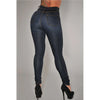 High-waist stretch skinny jeans for women in light vintage wash, featuring a button fly and slim fit for stylish comfort.