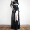 Chic Cropped Faux Leather Biker Jacket for Women