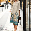 Versatile geometric print shirt dress perfect for professional and casual wear