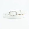 Chic round buckle women's belt in premium PU leather, stylish and versatile for jeans or dress outfits, elegant fashion acces