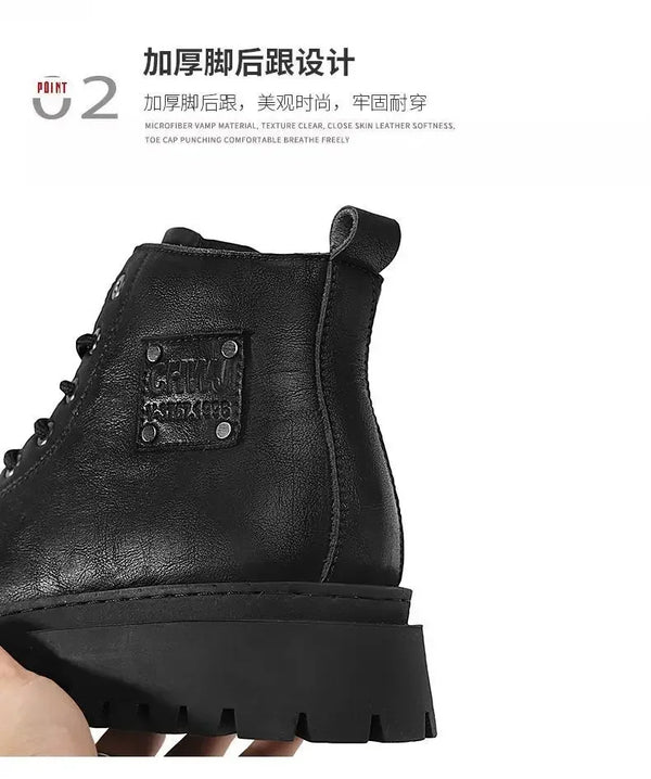 Lace-up design of Autumn Trekker Boots ensuring a secure fit for outdoor adventures.