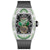 AJUT Quartz Women's Watch with square zircon bezel and sapphire crystal dial.