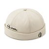 Urban Edge brimless cap in black cotton polyester blend material