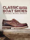 Classic brown derby lace-up shoes for men formal and casual wear