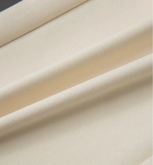 Elegant wide-leg work trousers for women, high waist, cotton blend, perfect for office wear and business casual outfits.