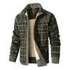 Winter's Embrace Jacket in action, protecting against harsh winter elements.