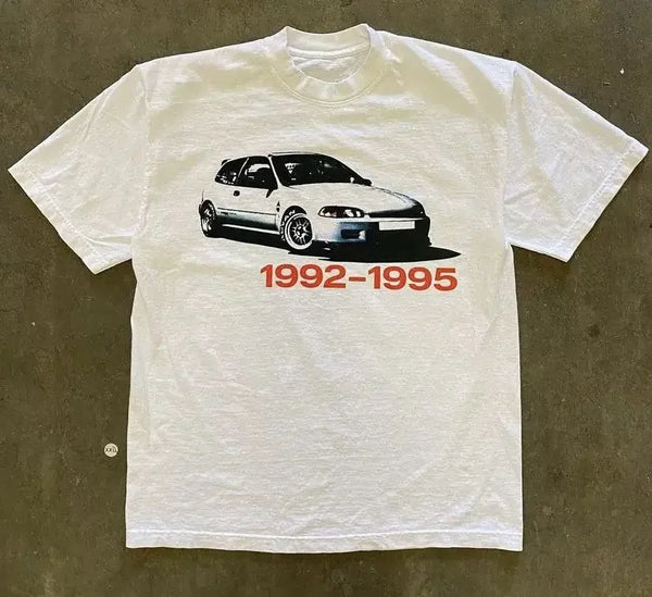 Casual Street Rebel t-shirt featuring classic O-neck collar and printed pattern