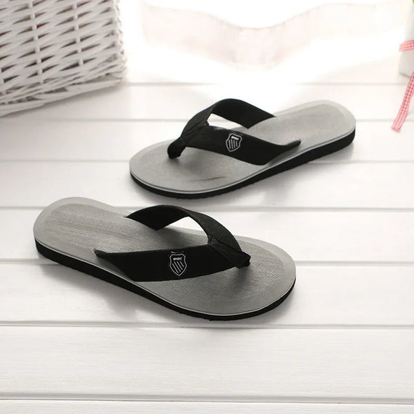 Lightweight travel-friendly flip flops for men