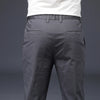 Premium Cotton Stretch Men's Casual Pants in classic colors, featuring a straight-leg design and comfortable spandex blend.