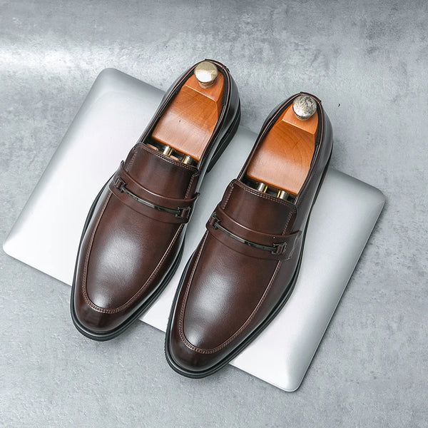 Sleek design loafers that blend contemporary ease with tradition.