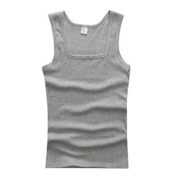 Men's casual tank in premium knit cotton with versatile performance design