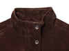 Urban brown zip-up jacket with smart pocket placement for everyday essentials