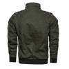 Men's Tactical Military Jacket in cotton windbreaker style, featuring multiple cargo pockets and a stand collar for outdoor a