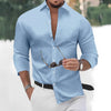 Gold Print Men's Casual Shirt - Stylish & Comfortable