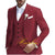 Elegant 3-piece men's suit for weddings, featuring a slim fit, single-breasted jacket, and pleated pants in premium fabric.