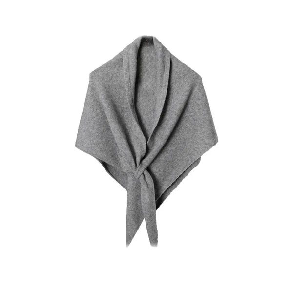Stylish triangle scarf shawl for women in soft wool blend.