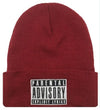 Flat lay of Urban Pulse Knit Cap, showcasing its stylish knit texture and design.