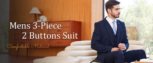 Men's brown tweed 3-piece slim fit suit made from wool blend, perfect for weddings, business meetings, and formal occasions.