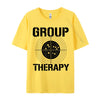 Vintage-Inspired 'Group Therapy' Men's Casual T-Shirt in premium cotton, perfect for casual outings and retro style.