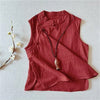 Breathable linen construction in soft pastel color for comfort.