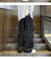 Men's high-street fashion wide-leg jeans in premium denim.