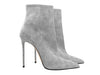 Comfortable high heel boots with a plush lining.