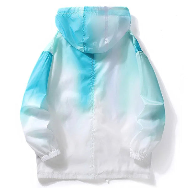 Men's breathable sunscreen windbreaker jacket, lightweight, waterproof, UV protection, perfect for outdoor adventures and cas